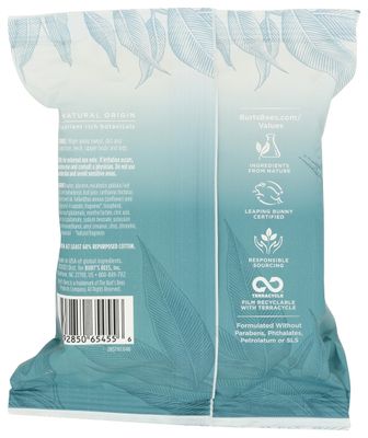 BURTS BEES Cooling Body Wipes 30Ct, 30 CT