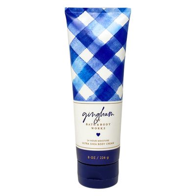 Bath &amp; Body Works Gingham 2 Piece Bundle - Body Cream and Body Scrub - Full Size