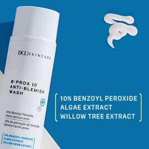 DCL Skincare B Prox Anti-Blemish Acne Wash with 10% Benzoyl Peroxide, 6.7 Fl oz