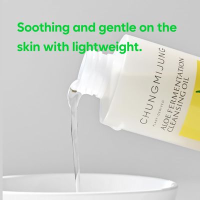 Chungmijung Aloe Fermentation Cleansing Oil, Hydrating and Gentle Cleanser, Makeup Blackhead Remover, Olea Europaea (Olive) Fruit Oil, All Skin Types, Korean Skin Care 6.7 fl.oz. / 200ml