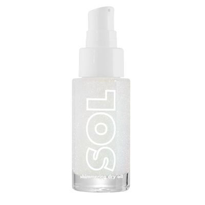 ColourPop Sol Shimmering Dry Body Oil - Moisturizing Body Care &amp; Shimmer Oil - Lightweight Formula Infused with Nourishing Coconut, Argan &amp; Almond Oils - Like Diamonds (0.16 Fl Oz)