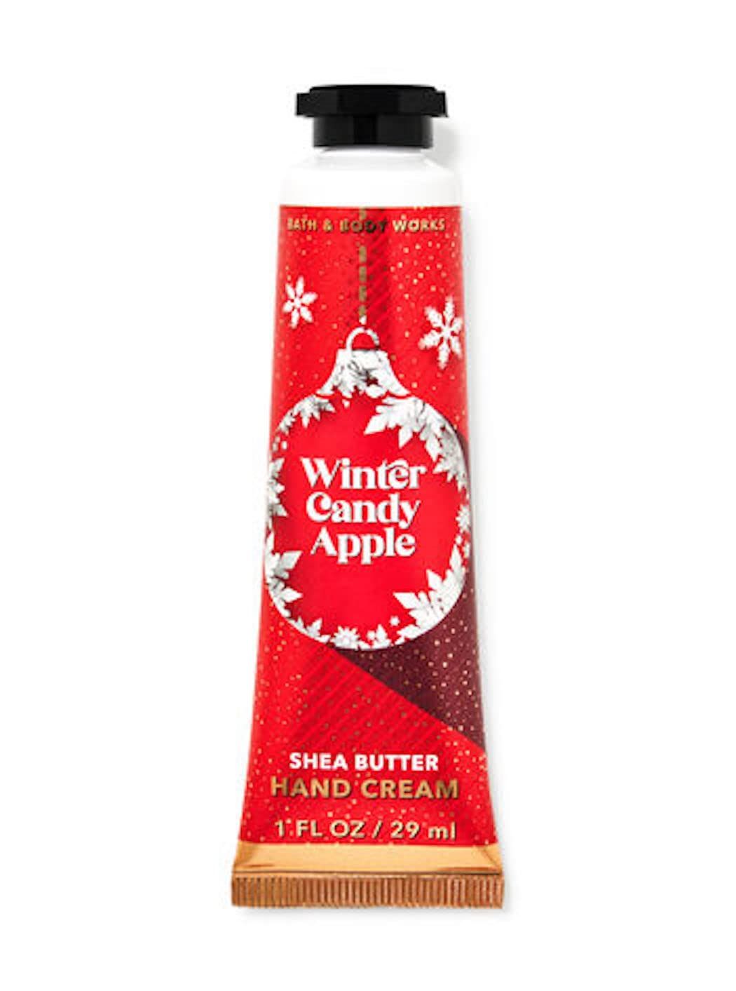 Bath &amp; Body Works Winter Candy Apple Shea Butter Travel Size Hand Cream (Winter Candy Apple), 1 Fl Oz (Pack of 1), 1.0 ounces, 1.0 Fl Oz, Pack of 1