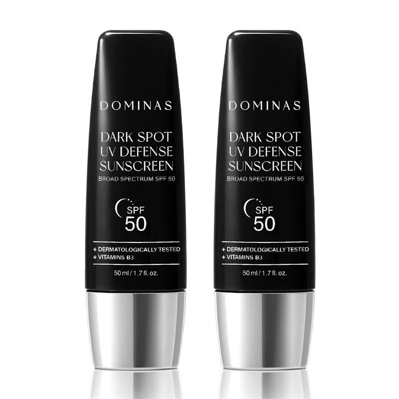 Dark Spot Korean Sunscreen (Pack of 2, 1.7fl oz*2) - No White Cast, NON - Greasy, SPF 50 UV Defense Hydrating Sunblock for Face &amp; Body. Korean Skin Care. Niacinamide, Panthenol