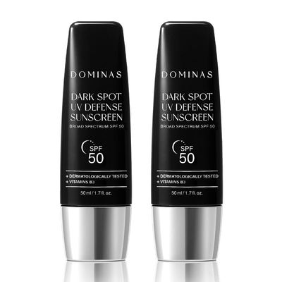 Dark Spot Korean Sunscreen (Pack of 2, 1.7fl oz*2) - No White Cast, NON - Greasy, SPF 50 UV Defense Hydrating Sunblock for Face &amp; Body. Korean Skin Care. Niacinamide, Panthenol