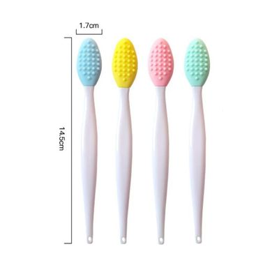 Doromy 18 Pack Silicone Exfoliating Lip Brush Lip Exfoliator Soft Lip Brush Double-Sided Lip Brushes Lip Scrub Brush Soft Cleaning Nose Brush Beauty Tool for Smoother Skin and Fuller Lip Appearance