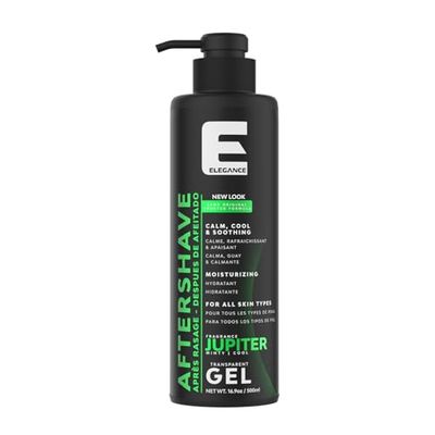 Elegance After Shave Lotion for Men, 500ml, Jupiter (Green), Real Shaving Relief, After Shave that Hydrates and Revitalizes your Skin, 16.9 Oz Jupiter Green)