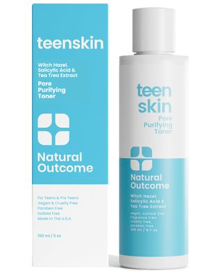 Acne Clarifying Face Toner for Teens by Natural Outcome Skin Care - Salicylic Acid Facial Astringent to Clear Acne &amp; Purify Pores - Fragrance Free, Alcohol Free 6.7 oz