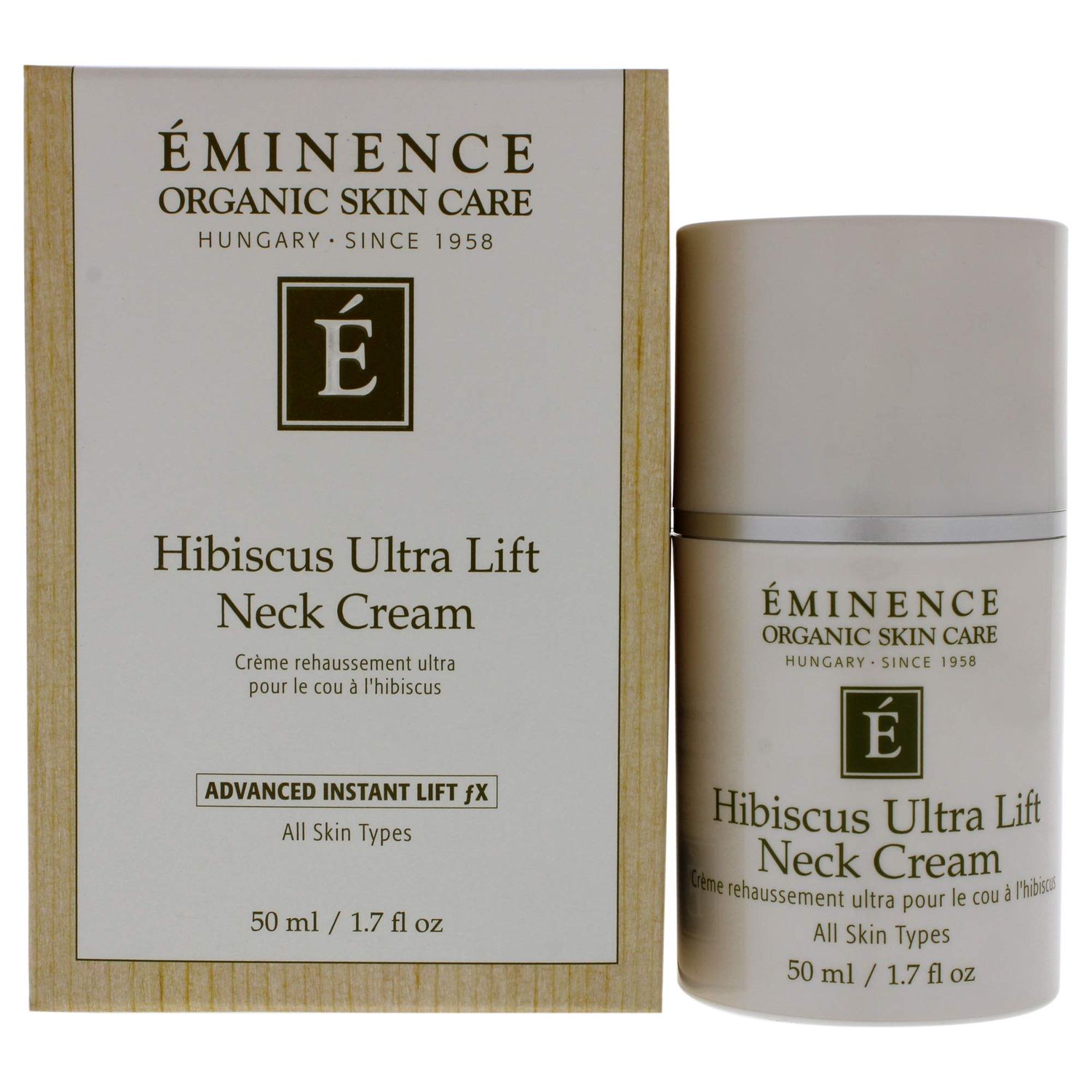 Eminence Organic Skincare Hibiscus Ultra Lift Neck Cream, 1.7 Ounce (1324/EM)