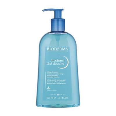 Bioderma - Atoderm - Shower Gel - Moisturizing Body and Face Wash - for Family with Normal to Dry Sensitive Skin