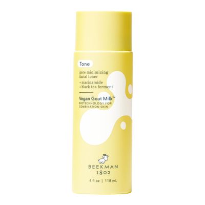 Beekman 1802 Pore Minimizing Facial Toner - Non-Comedogenic - 4.0 fl oz - Balances &amp; Improves Skin Texture - with 2% Niacinamide, BioMilk &amp; Black Tea Ferment - Good for Sensitive Skin