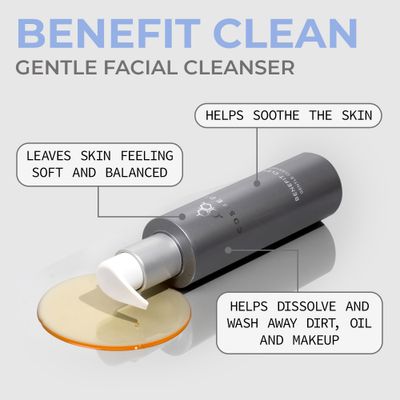 COSMEDIX Hydrating Face Wash for Women &amp; Men, Benefit Clean Gentle Cleanser Gel - Moisturizing Face Cleanser &amp; Pore Minimizer For All Skin Types - Facial Cleanser Makeup Remover for Glowing Skin