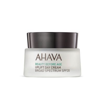 AHAVA Uplift Day Cream, Broad Spectrum SPF20 - Rich Hydrating Cream to Lift, Firm &amp; Tighten Skin, Reduces Deep Wrinkles, Protects from UVA/B damage, with Exclusive Osmoter &amp; Tripeptide 38, 1.7 Fl.Oz