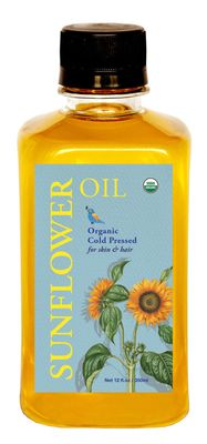 DAANA Sunflower Oil for Skin: Certified USDA Organic, Extra Virgin, Cold Pressed (12 fl oz)