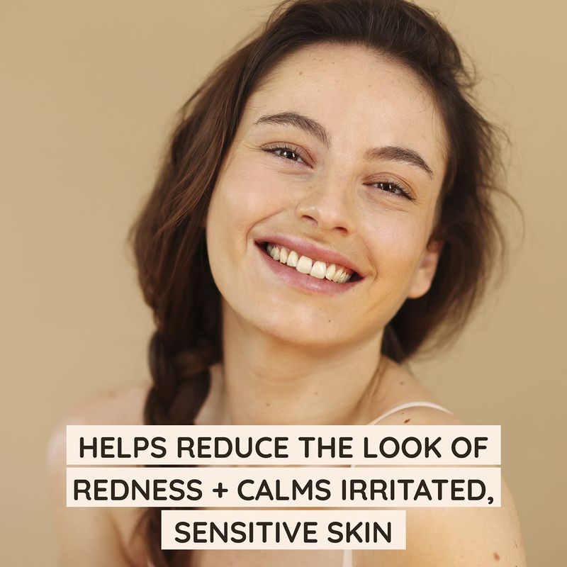 Aveeno Calm + Restore Redness Relief Foaming Cleanser, Daily Facial Cleanser With Calming Feverfew to Help Reduce the Appearance of Redness, Hypoallergenic &amp; Fragrance-Free, 6 fl. oz