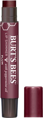 Burt&#39;s Bees 100% Natural Origin Moisturizing Lip Shimmer, Plum, 1 Tube (Package May Very)