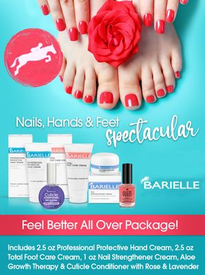 Barielle Nails, Hands and Feet Spectacular - Premium 5-PC Hand, Foot &amp; Nail Treatment Collection