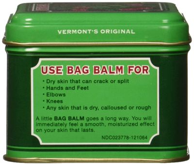Bag Balm Skin Moisturizer - Full Body Hydrating Skin Care: Dry Hands, Lips, Face, Feet &amp; More - Unscented, Cruelty &amp; Paraben Free - Day &amp; Night, Men &amp; Women, Vermont's Original (4oz Tin, Made in USA)