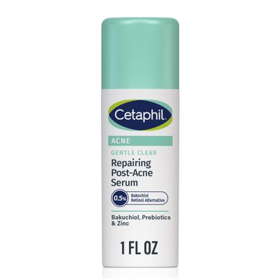 CETAPHIL Gentle Clear Repairing Post-Acne Serum, Retinol Alternative, Oil Free Serum for Sensitive Skin, 1 Fl Oz, Bakuchiol, Improves Skin Tone &amp; Post-acne Marks, Dermatologist Recommended Brand