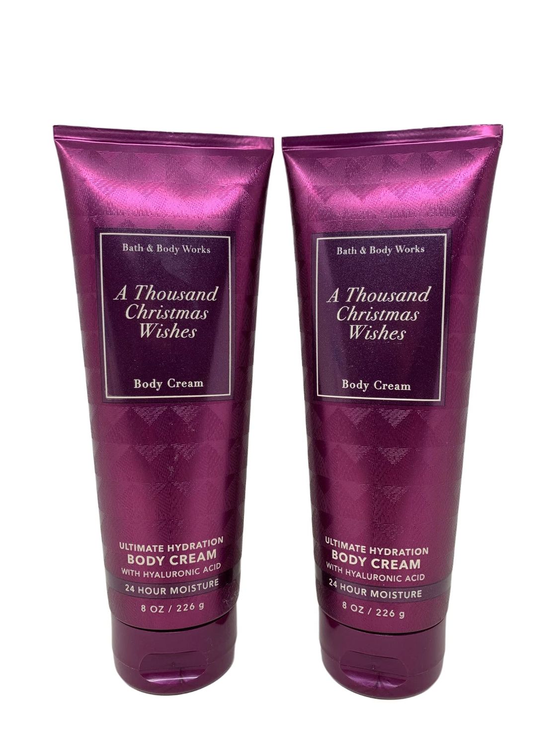 Bath &amp; Body Works Ultimate Hydration Body Cream For Women 8 Fl Oz 2- Pack (A Thousand Christmas Wishes)