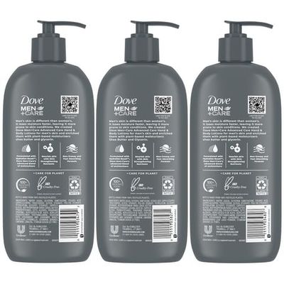 Dove Hand &amp; Body Lotion, Men+Care Variety Pack - Rough Dry Skin Comfort with Shea Butter, Sensitive Skin Comfort with Aloe Vera, Everyday Skin Comfort with Jojoba Oil, 13.5 Oz Ea (3 Piece Set)