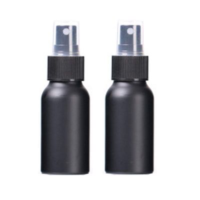 ConStore 2pcs 50ml Black Aluminum Fine Mist Spray Bottle Portable Atomizers Empty Cosmetic Container Refillable Perfume Atomizer Bottles for Outdoor Home Cleaning Travel Skincare Liquid