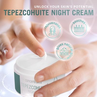 Concentrated Naturals Tepezcohuite Cream from Original Mexicana Origins Beauty Night Crema Tepezcohuite 2oz