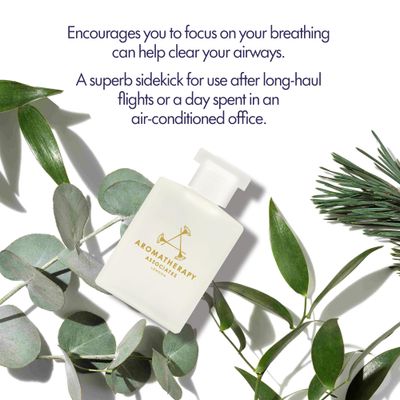 Aromatherapy Associates Support Breathe Bath and Shower Oil, Natural Body Oil to Clear Mind, Body and Spirit, Hydrating Body Oil Made with 3 Essential Oils (1.86 oz)