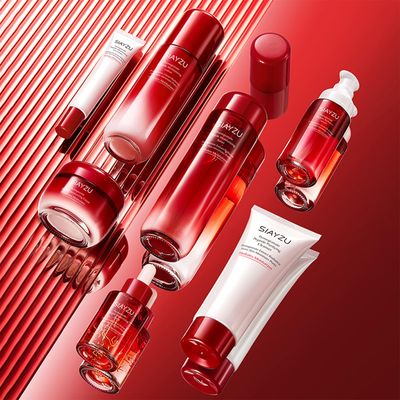 Facial Skin Care Set Anti-Wrinkle Beauty &amp; Personal Care with Cleanser, Toner, Lotion, Essence, Face Cream, Eye Cream, Gift Sets Care Package for Women Mother girls Travel Skincare Kits