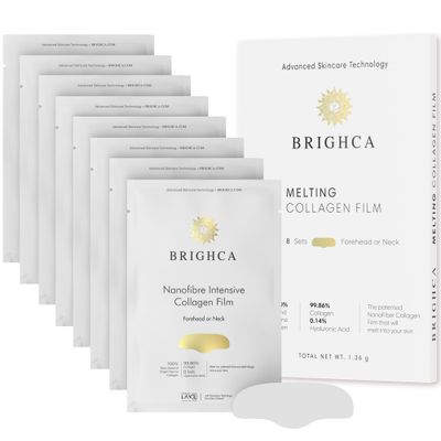 BRIGHCA Melting Collagen Film Refill Pack (8 Pouches) - Part of Brighcas Melting Collagen Set | Anti-Aging Korean Skin Care Collagen Routine (FOREHEAD)