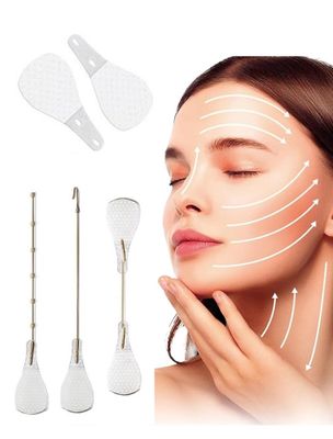 ACADA Face Lift Tape Invisible with String Anti-Wrinkle Face Tape for Lifting Sagging Skin, Facial Tape for Wrinkles, Breathable, Waterproof, Strong Adhesive,120pcs Face Tapes with 15 Light Bands