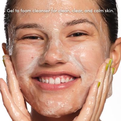 Evereden Steer Clear Balancing Jelly Cleanser - Clean and Vegan Pre Teen Face Wash for Oily &amp; Pimple-Prone Skin - Deeply Cleanses - Removes Dirt - Leaves Skin Fresh &amp; Clean without Overly Drying it