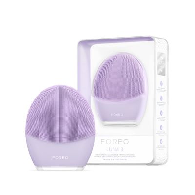 FOREO LUNA 3 Facial Cleansing Brush | Sensitive Skin | Anti Aging Face Massager | Enhances Absorption of Facial Products | For Clean &amp; Healthy Face Care | Simple &amp; Easy | Waterproof