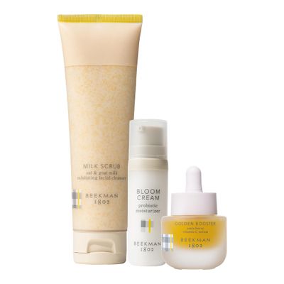 Beekman 1802 Brighter Days Skincare Routine Set - 3-Piece - Illuminates, Smooths &amp; Boosts Skin Health - Good for Sensitive Skin - No Irritation - Clinically Kind - Fragrance Free