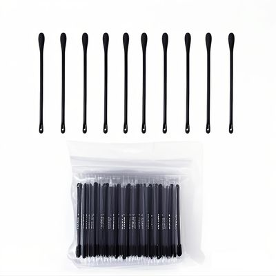 Doromy 200Pcs Plastic Disposable Blackhead Remover Double-Headed Comedones Extractor Black Pimple Popper Tool Acne Removal Stick Cotton Swab Beauty Tool