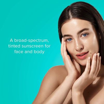 ClarityRx Physical Skin Defense Tinted Mineral SPF 50 Moisturizing Sunscreen, Natural Plant-Based Water-Resistant UV Protection with Zinc &amp; Hyaluronic Acid for Face &amp; Body (3.5 oz)