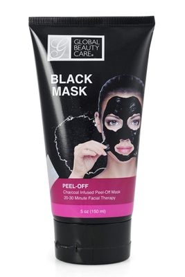 Global Beauty Care 5 oz 150 ml Black Peel-Off Mask: Charcoal Infused Peel-Off Mask