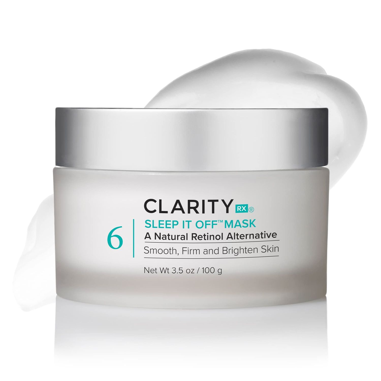 ClarityRx Sleep It Off Retinol Alternative Anti-Aging Face Mask, Natural Plant-Based Leave-On Moisturizer with B Vitamins, Minimizes Dark Spots, Fine Lines &amp; Wrinkles (3.5 oz)