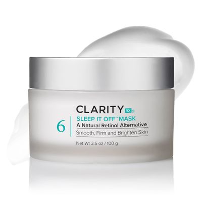 ClarityRx Sleep It Off Retinol Alternative Anti-Aging Face Mask, Natural Plant-Based Leave-On Moisturizer with B Vitamins, Minimizes Dark Spots, Fine Lines &amp; Wrinkles (3.5 oz)