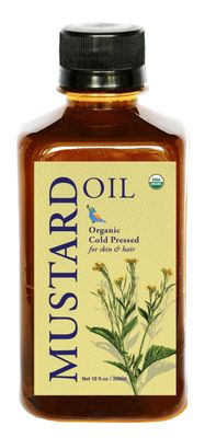 DAANA Mustard Oil for Skin: Certified USDA Organic, Extra Virgin, Cold Pressed