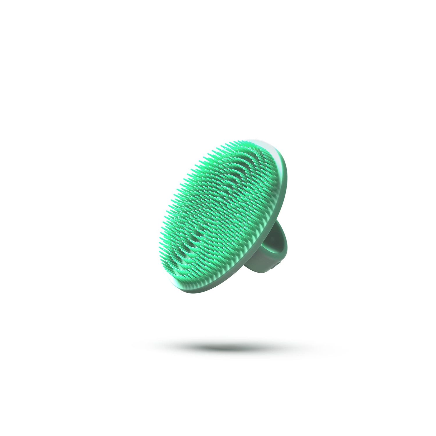 Boie USA Face Scrubber - Handheld Facial Tool, Deep Cleansing Exfoliating Facial Brush. Fights Acne with Gentle, Silicone-Like Bristles, Long Lasting, &amp; Hypoallergenic (Mint)