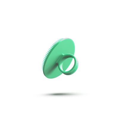Boie USA Face Scrubber - Handheld Facial Tool, Deep Cleansing Exfoliating Facial Brush. Fights Acne with Gentle, Silicone-Like Bristles, Long Lasting, & Hypoallergenic (Mint)