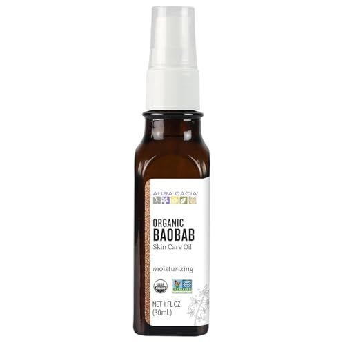 Aura Cacia Organic Skin Care Oil, Baobab, 1-Fluid Ounce