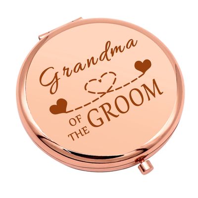 Grandma of The Groom Gifts Engagement Gifts for Women Compact Mirror Grandma Wedding Gift Thank You Gift Folding Makeup Mirror for Grandmother Nana Wedding Party Gifts