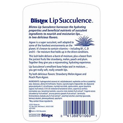 Blistex Lip Succulence Hydrating Agave-Enriched Lip Moisturizer Lip Balm 2-count