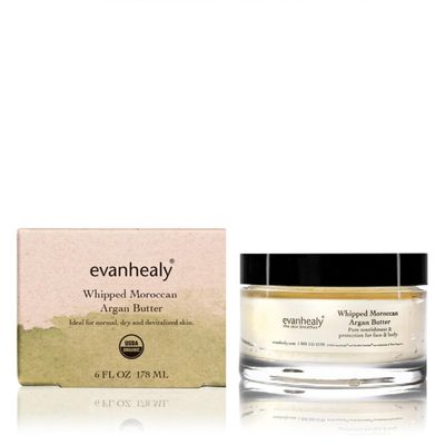 evanhealy Whipped Moroccan Argan Butter | Organic Shea Butter, Argan Oi &amp; Lavender | Moisturize &amp; Revitalize Dehydrated Skin