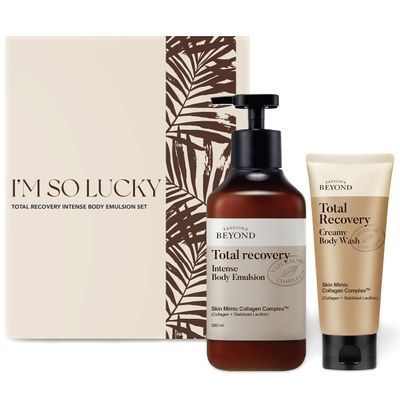 BEYOND Total Recovery Intense Body Emulsion - Creamy Lotion for Dry Skin, Apple Blossom Scent (300ml/10 fl oz &amp; 150ml /5 fl oz) | Korean Skincare