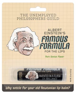 Einstein&#39;s Famous Formula for the Lips, Lip Balm Tube, Unflavored- Cruelty-Free and Made in the USA from Natural and Imported Ingredients