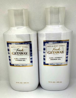 Bath and Body Works Fresh Getaway Shower Gel Gift Sets For Women 10 Oz 2 Pack (Fresh Getaway)