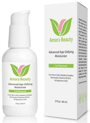 Amara Beauty Anti Aging Face Cream Moisturizer with Resveratrol &amp; Peptides, 2 fl. oz.