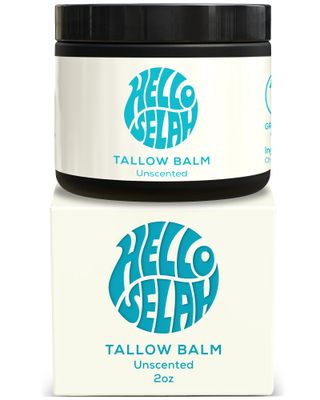 Hello Selah Organic Grass Fed Beef Tallow Balm, Unscented Beef Tallow for Skin with Organic Jojoba Oil - Grass Finished, Natural Face Moisturizer for Sensitive Skin, Luxury Skincare
